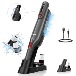Aspirateur à main sans fil Whall, aspiration puissante et lumière à DEL, convient au nettoyage domestique et automobile