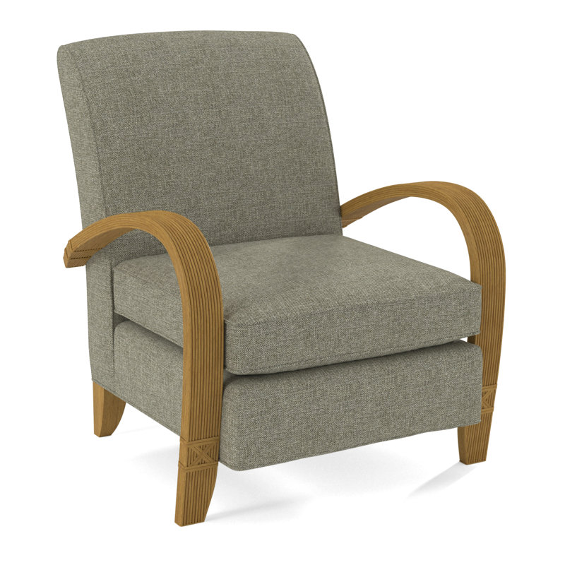 Vero Armchair, Honey, White Performance Fabric; 0851-94