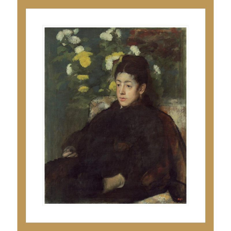 Mademoiselle Malo par Edgar Degas, impression giclée encadrée, H 27,64 po x l 23,5 po