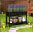 Elevated Wood Planter Box,Raised Garden Bed,with Storage Shelf,Drainage Holes,and Liner-172898594