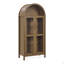 Une armoire de rangement arquée haute avec une lampe, une armoire de rangement en bois-1894251421