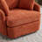 Upholstered Swivel Chair With Storage Ottoman-101644161