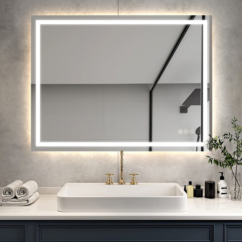 Miroir de salle de bain Carlecia, 36 po x 48 po