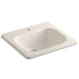 Tahoe Metal Rectangular Drop-In Bathroom Sink with Overflow