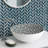 11.3" x 10.7" Glossy Leaf Recycled Glass Floor & Wall Mosaic Tile-102440500