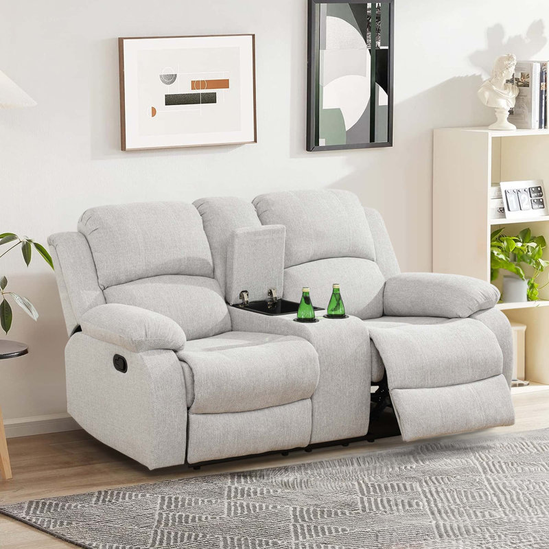 Siège de cinéma en tissu Doetie, Gris
