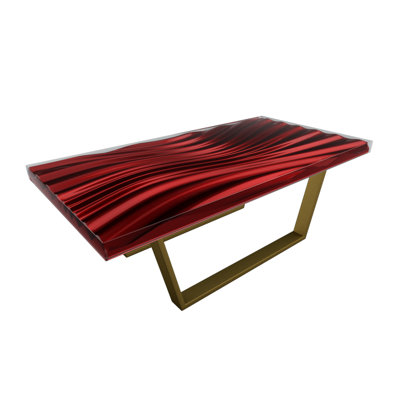 Wave Solid Wood Single Coffee Table