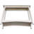 Solid Hardwood Sofa Table With Butcher Block Surface And Shelf, Unfinished