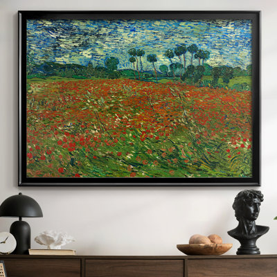Field with Poppies-Vincent van Gogh-Framed Gallery Wrapped Canvas-1889