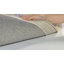 Tapis bleu / beige en laine / coton touffeté à la main Pimentel-22261230