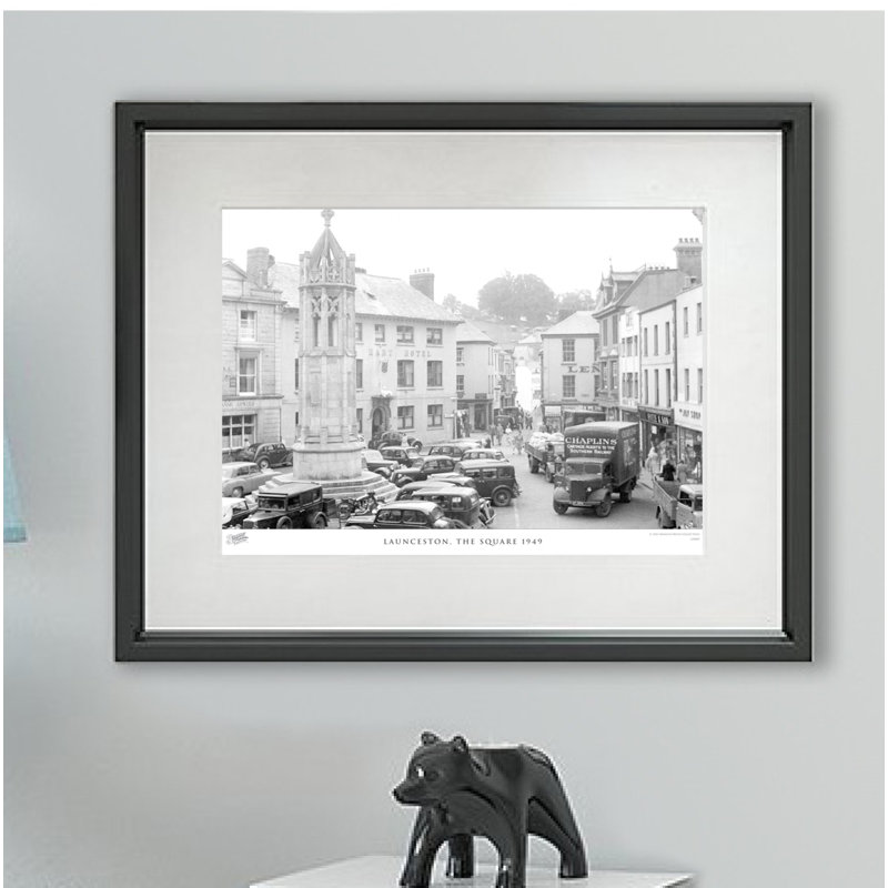 Launceston, The Square 1949 - Single Picture Frame Print, 60cm H x 80cm W x 2.3cm D
