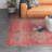 Asuncin Oriental Pink/Tan Area Rug (6'X9')-865377352