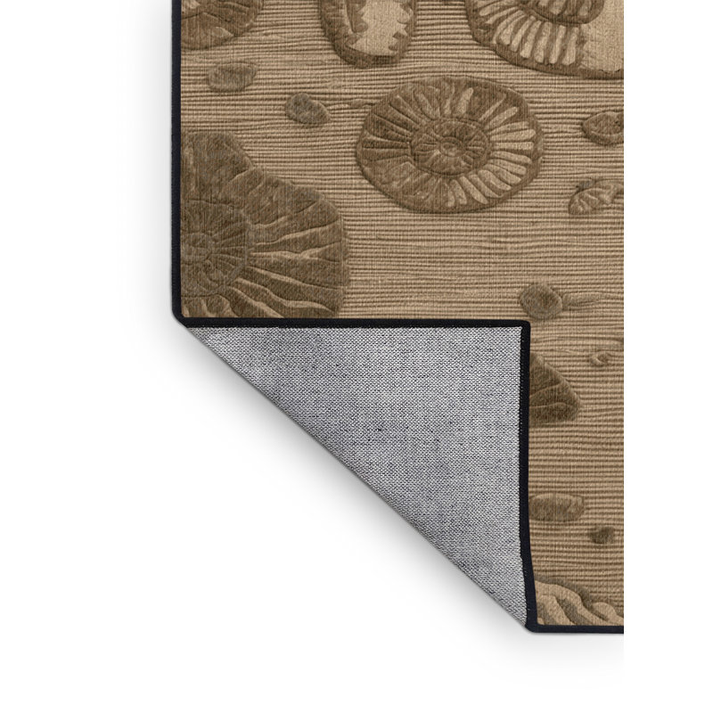 Tapis brun lavable à la machine