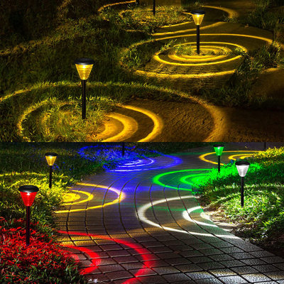 Black Low Voltage Solar Powered Integrated LED Pathway Light Pack