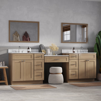 Meuble-lavabo double 103 po avec comptoir