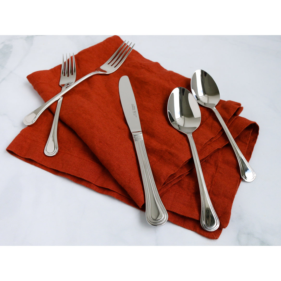 HENCKELS Astley 65-Piece 18/10 Stainless Steel Flatware Set HENCKELS