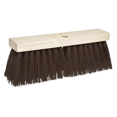 16" Brown Polypropylene Street Broom