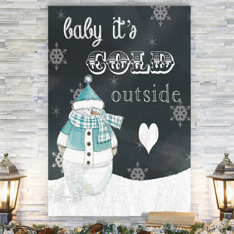 «Baby It's Cold Out» par Parvez Taj - reproduction d'art sur toile tendue, H 20 po x l 16 po x P 1 po