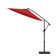 Wetumka 118" Cantilever Umbrella with Base included, Outdoor Offset Umbrella with Weighted Base for Patio Garden Backyard