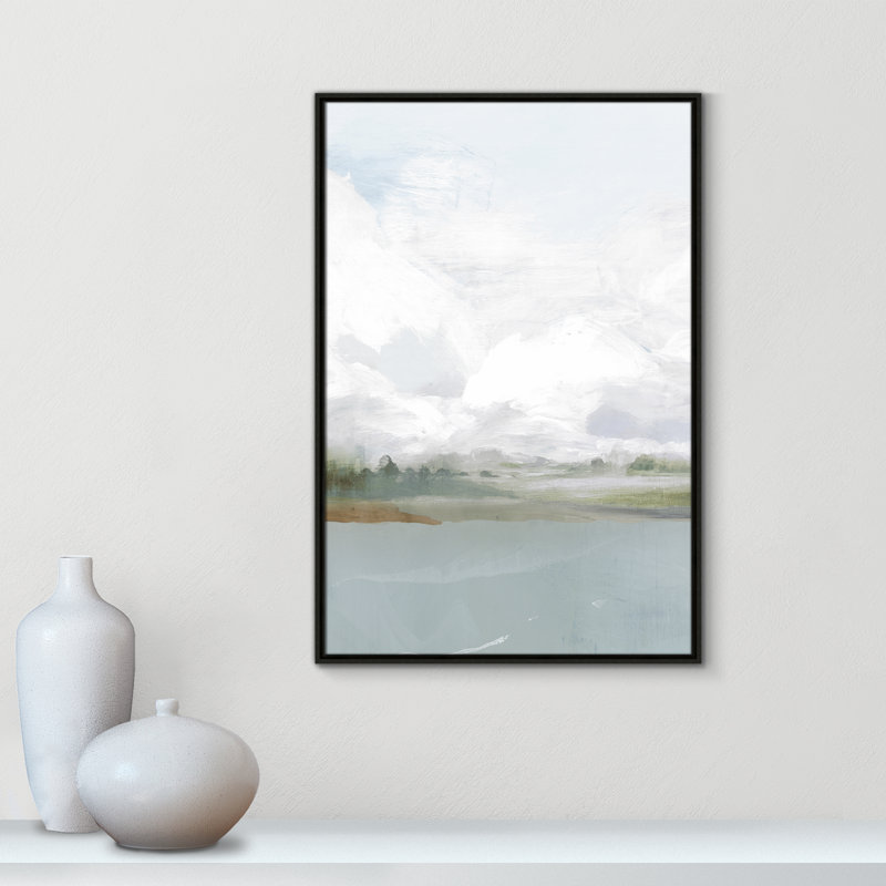 «All Shore - Floater Frame», reproduction d'art sur toile, H 37,5 po x l 25,5 po, Noir