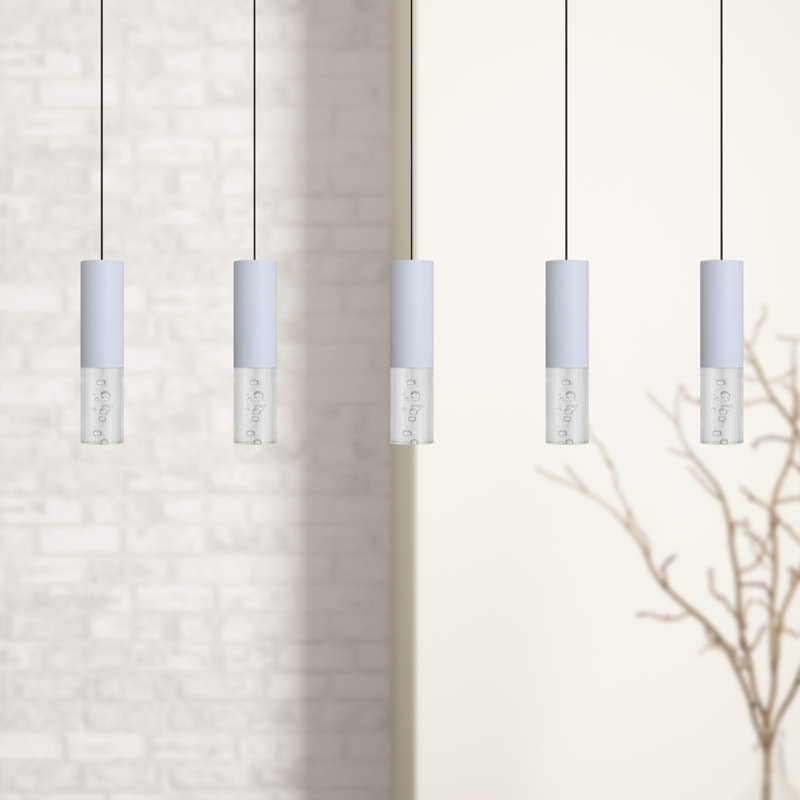 Rathi 5 - Light Kitchen Island Pendant, White