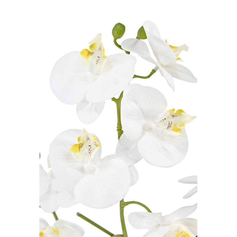POT À 4 TIGES FLORAL, Blanc