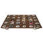 Tapis touffeté à motif géométrique brun / gris / rose Pixel Perfect ™-50086229