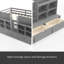 Lit mezzanine avec tablettes et rangements multiples-272616629-272616628