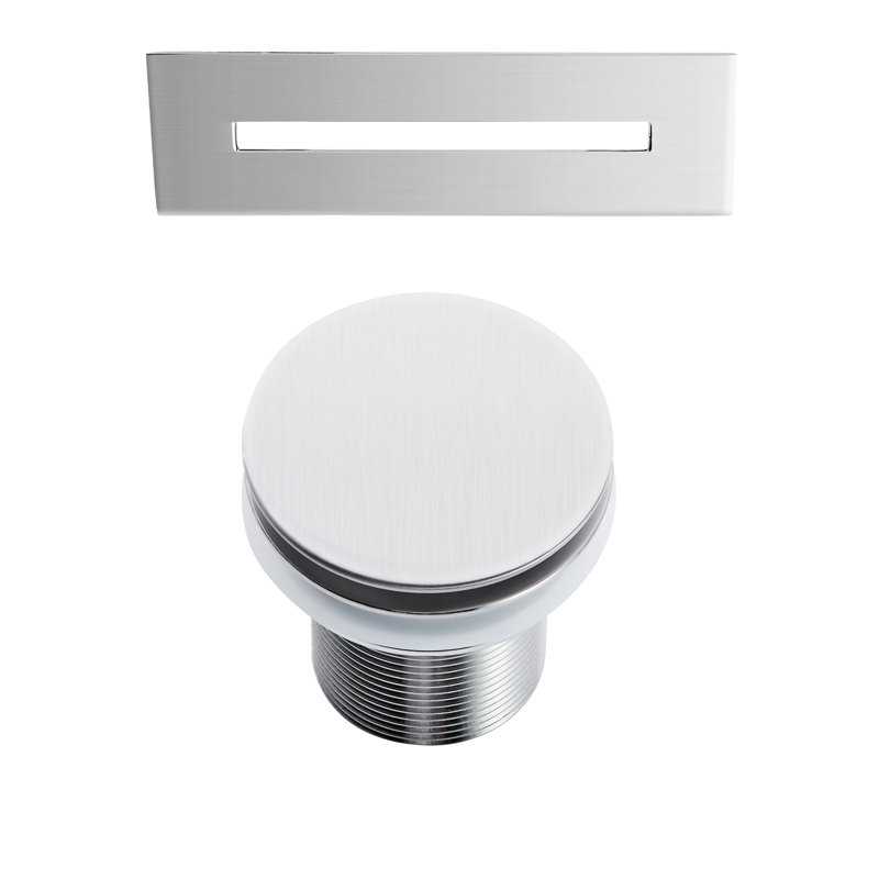 65'' x 29'' Soaking Acrylic Bathtub, Brushed Nickel