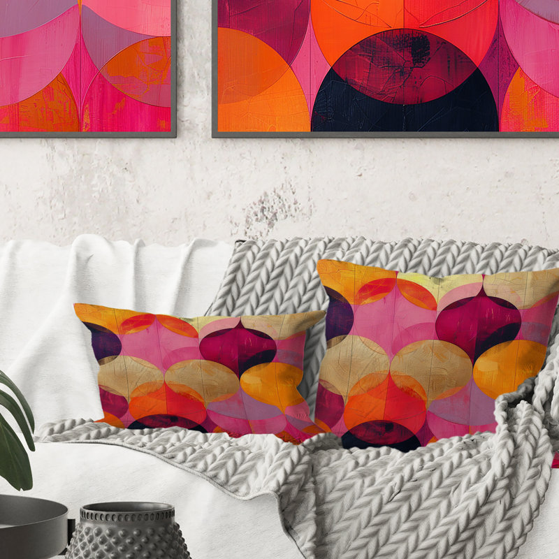 Coussin lombaire rétro Mid-Century