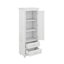 Armoire de rangement haute avec deux tiroirs