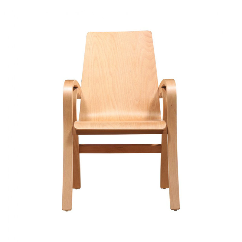 Chaise d'appoint en bois massif Jostin