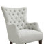 Fauteuil d'appoint à oreilles capitonné Hannah-678900782