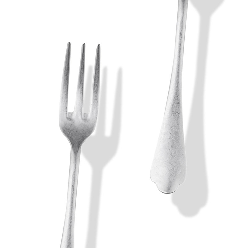 Ensemble de service (fourchette et cuillère) MEPRA Dolce Vita, Argent étain