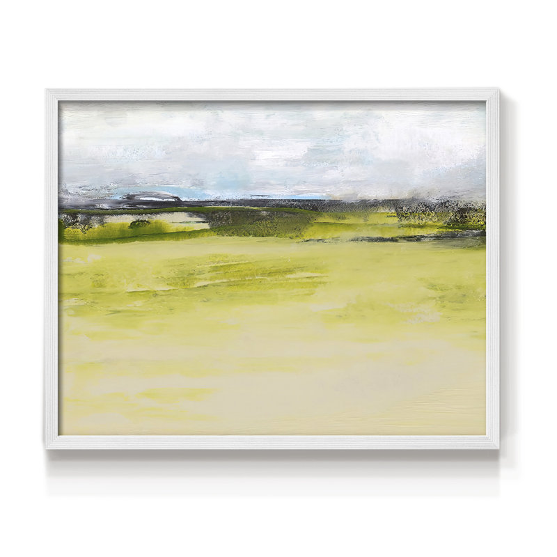 From the Terrace IV -Framed Print - Restickable, 22" H x 28" W, White
