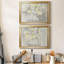 «Vintage Blossoms I», ensemble de 2 cadres photo-139673922-139673923