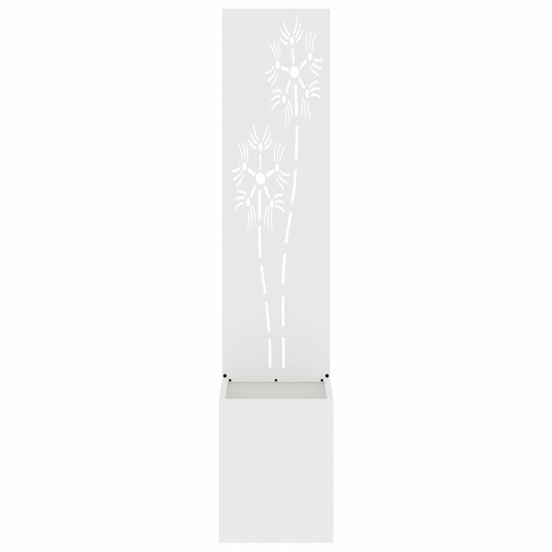 Planter Box, 140cm H x 32cm W x 32cm D, White
