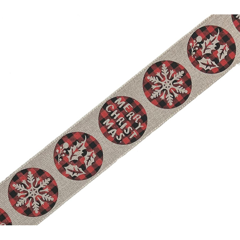 6'' Fabric Plants & Flowers Ribbon