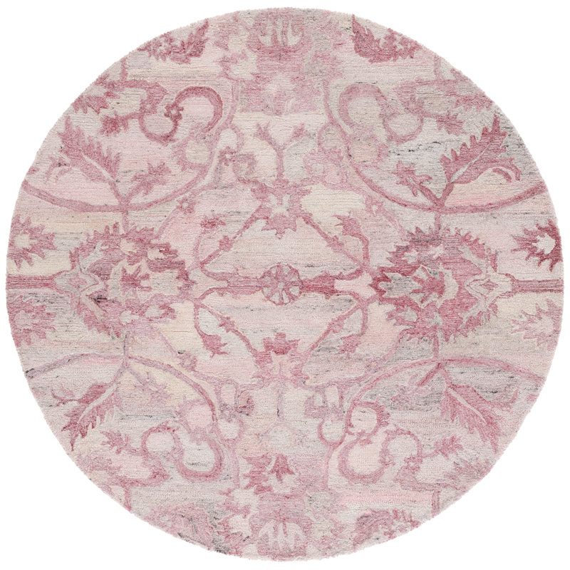 Tapis floral performance Fredirick, Rond 6 pi