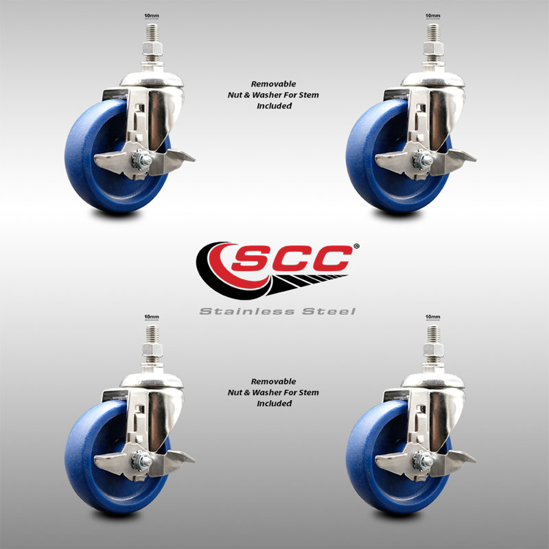 Polyurethane Swivel Caster with Brake