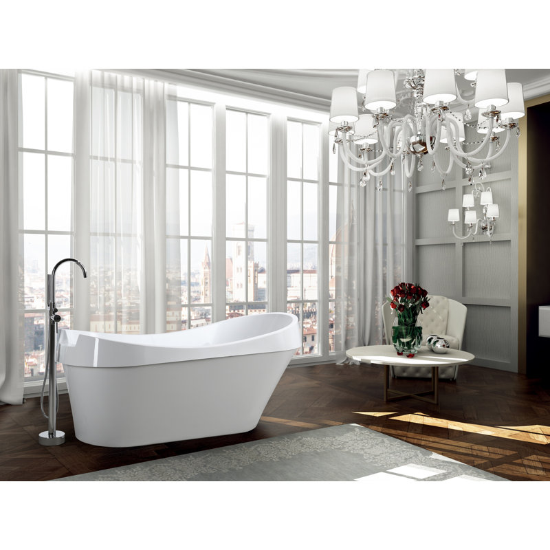 Toulouse 69'' x 30.7'' Soaking Acrylic Bathtub