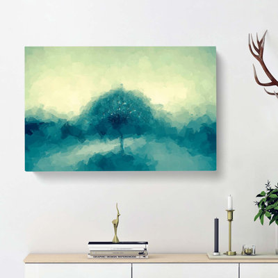 Jazz Tree in Abstract - Wrapped Canvas Painting Print