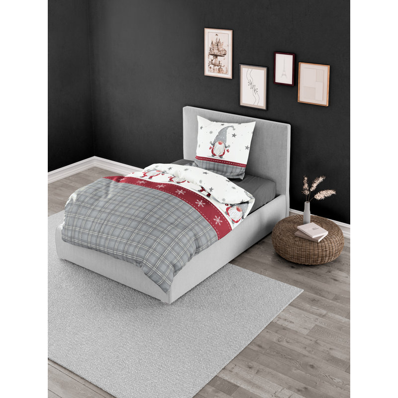 No Pattern Duvet Cover Set with Pillowcases, Single - 1 Pillowcase (80 x 80 cm)