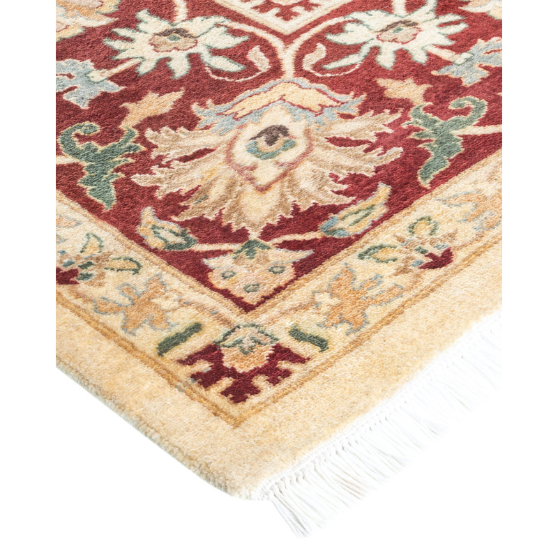 One-of-a-Kind Hayner Hand-Knotted 9'4" x 12'1" Wool Area Rug in Ivory