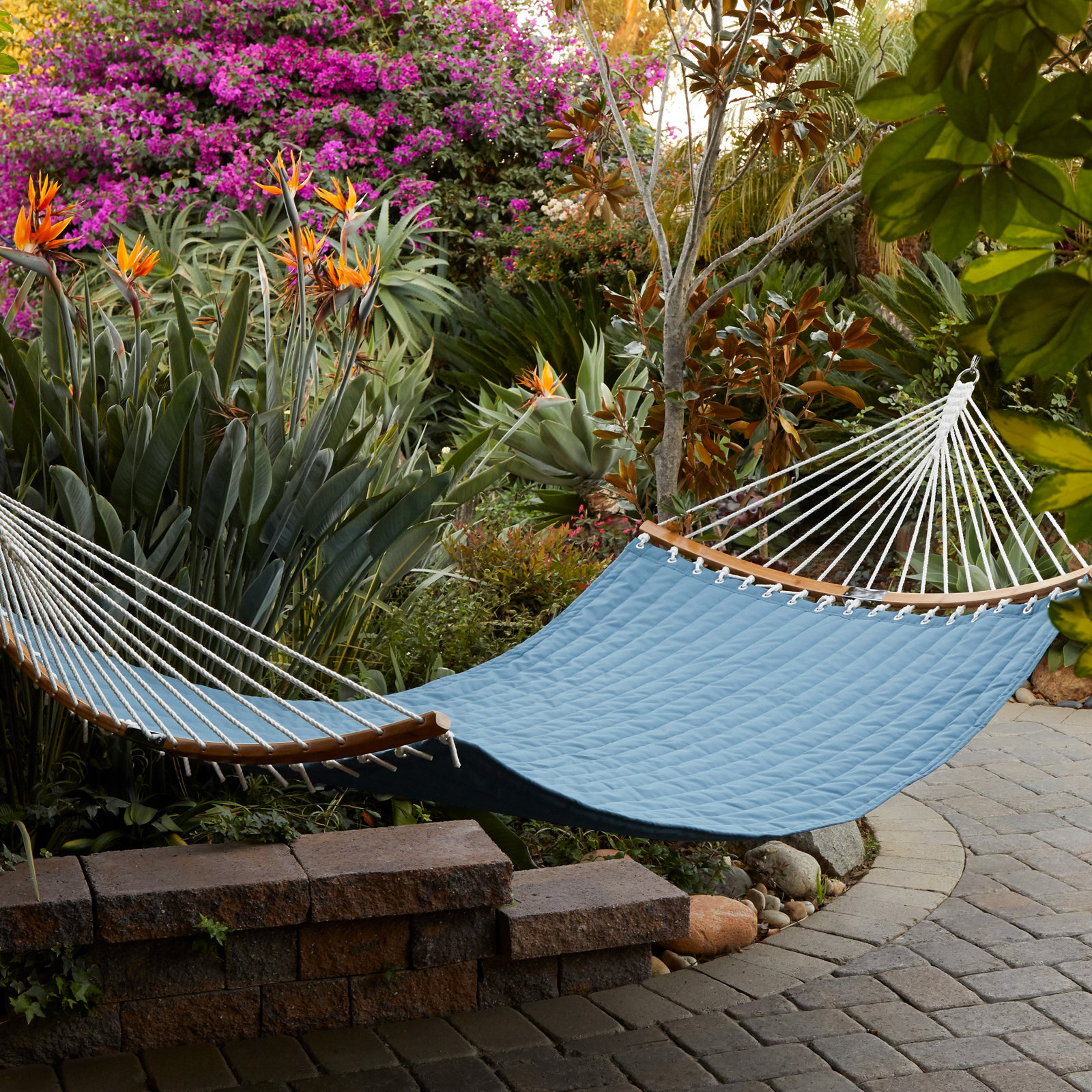Amaliya Double Spreader Bar Hammock, Empire Blue