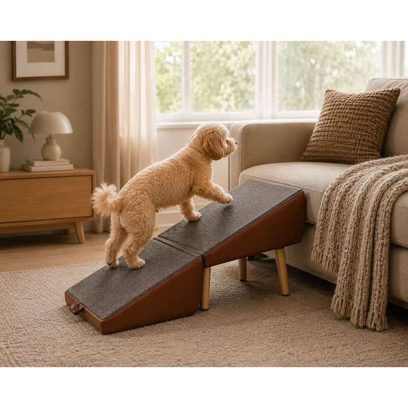Rampe pliable pour chien, Brun
