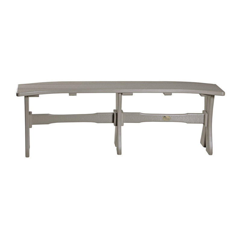 Banc de pique-nique en plastique Carolin, Bois vieilli