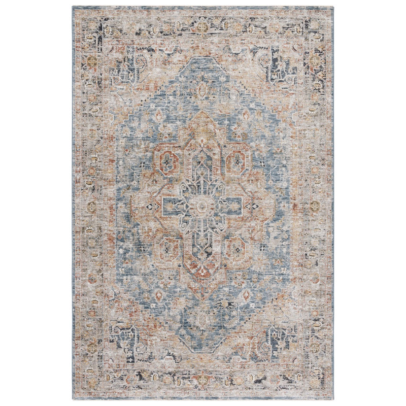 Kater Silverado 110 Area Rug In Blue, Rectangle 5' x 8'