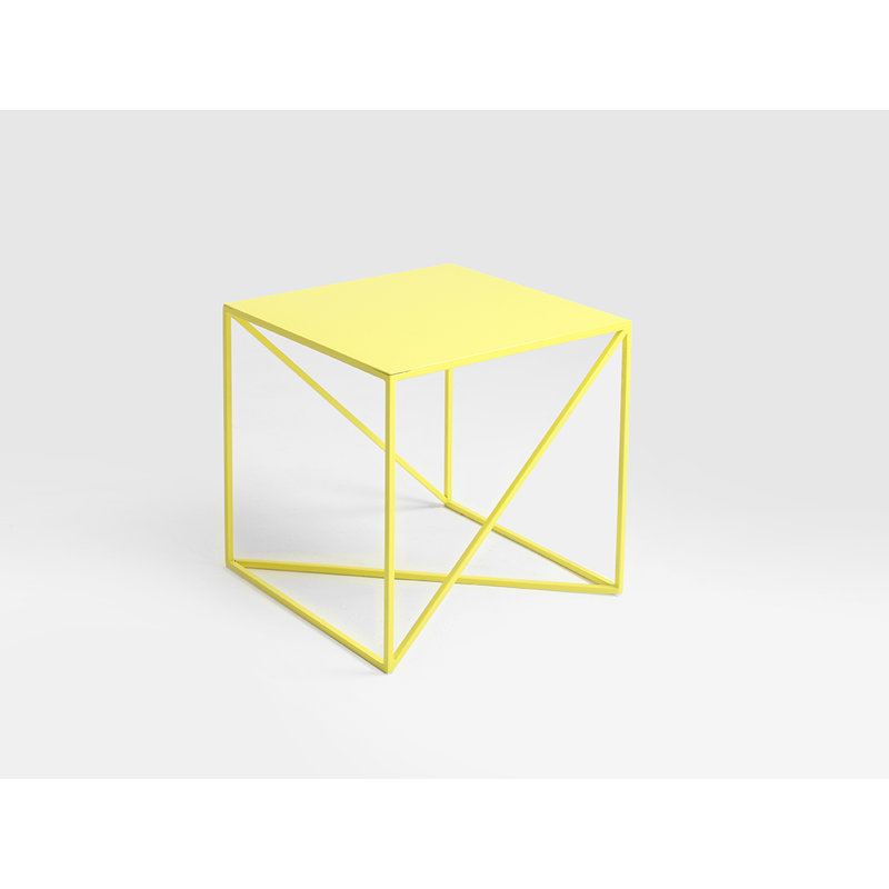 Quiana Frame Coffee Table, H45 x L50 x W50cm, Yellow
