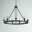 Nicolao 9 - Light Dimmable Wagon Wheel Chandelier-995780462